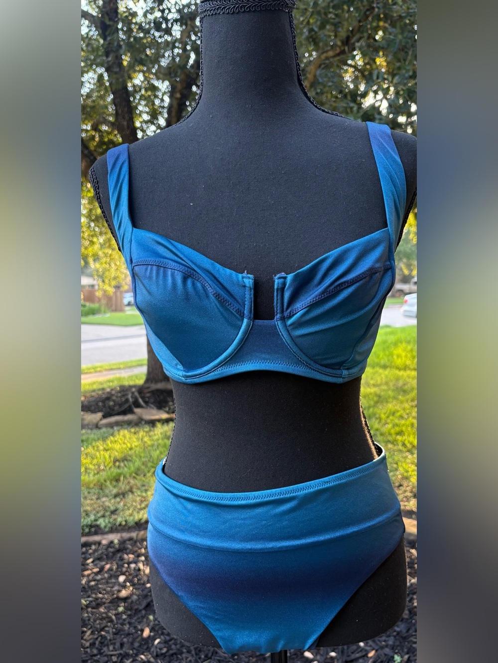 Victoria's Secret Teal Blue Underwire Bikini Set